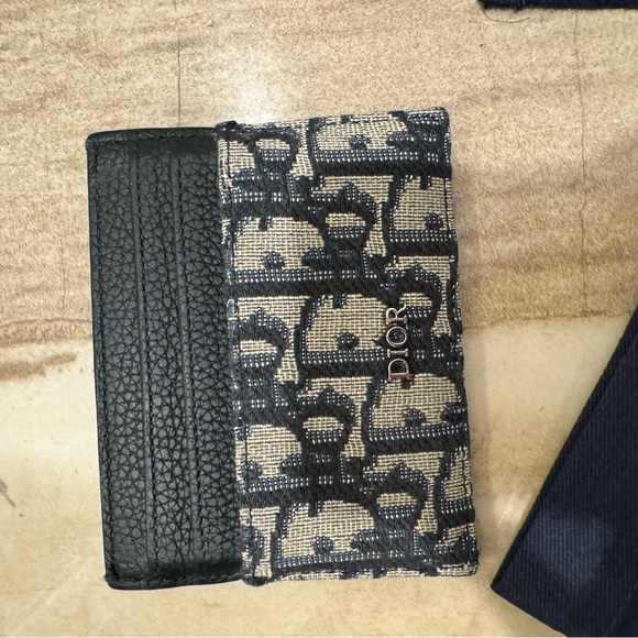DIOR MENS CARDHOLDER. OBLIQUE cardholder. - Picture 10 of 11